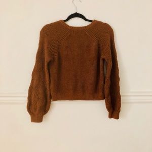 Burnt orange sweater